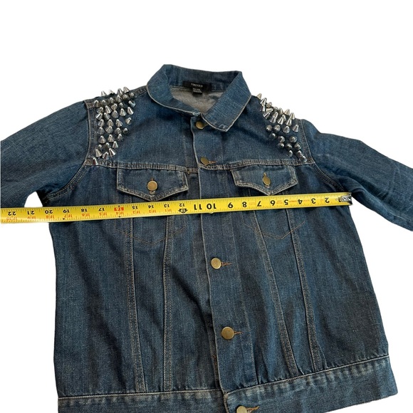 Forever 21 Studded Button Down Denim Jacket All Size - Picture 7 of 17